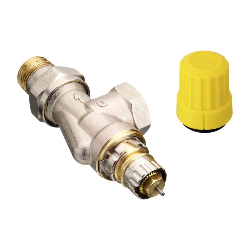 Danfoss Ventilgehäuse RA-UN, DN 15, R 1/2", Axialausführung, matt vernickelt, 013G304... DANFOSS-013G3043 5702421034569 (Abb. 5)