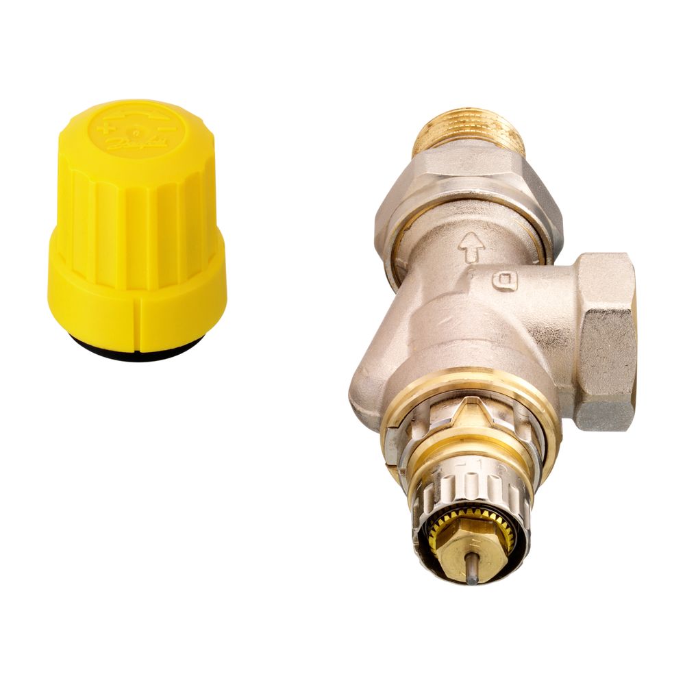Danfoss Ventilgehäuse RA-UN, DN 15, R 1/2", Axialausführung, matt vernickelt, 013G304... DANFOSS-013G3043 5702421034569 (Abb. 3)