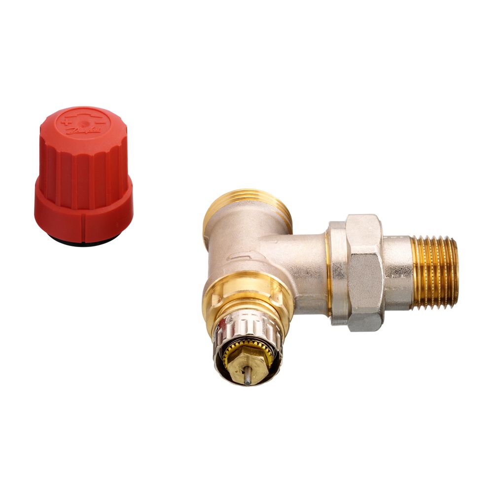 Danfoss Ventilgehäuse RA-N, DN 15, G 3/4" AG, Eckausführung, matt vernickelt, 013G420... DANFOSS-013G4201 5702420048000 (Abb. 2)