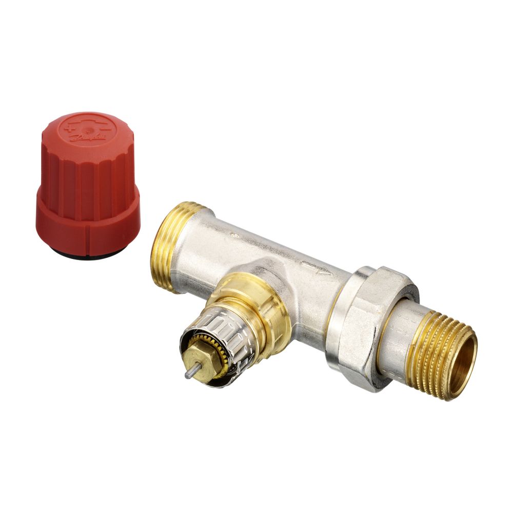 Danfoss Ventilgehäuse RA-N, DN 15, G 3/4" AG, Durchgangsausführung, matt vernickelt, ... DANFOSS-013G4202 5702420048017 (Abb. 4)