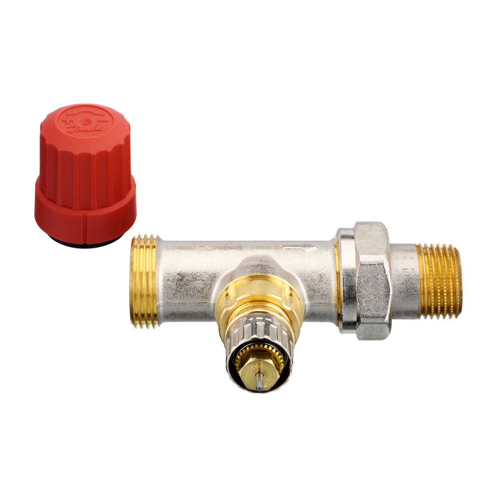 Danfoss Ventilgehäuse RA-N, DN 15, G 3/4" AG, Durchgangsausführung, matt vernickelt, ... DANFOSS-013G4202 5702420048017 (Abb. 3)