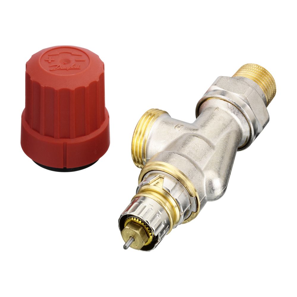Danfoss Ventilgehäuse RA-N, DN 15, G 3/4" AG, Axialausführung, matt vernickelt, 013G4... DANFOSS-013G4203 5702420048024 (Abb. 4)