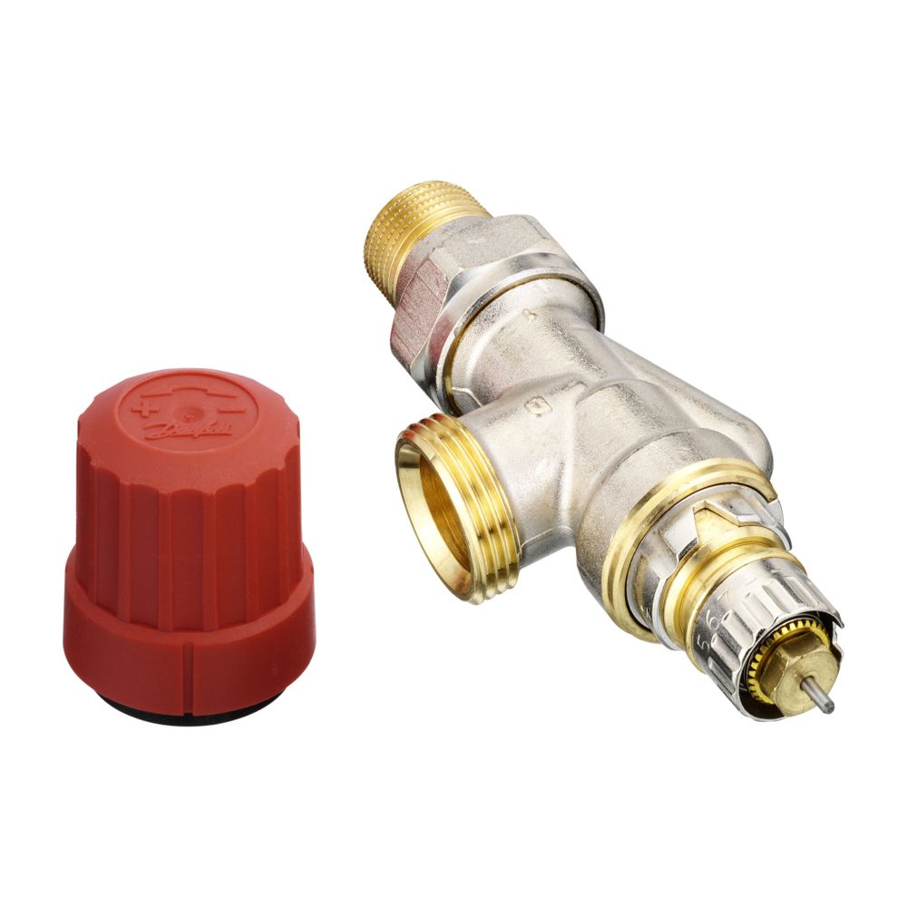 Danfoss Ventilgehäuse RA-N, DN 15, G 3/4" AG, Axialausführung, matt vernickelt, 013G4... DANFOSS-013G4203 5702420048024 (Abb. 5)