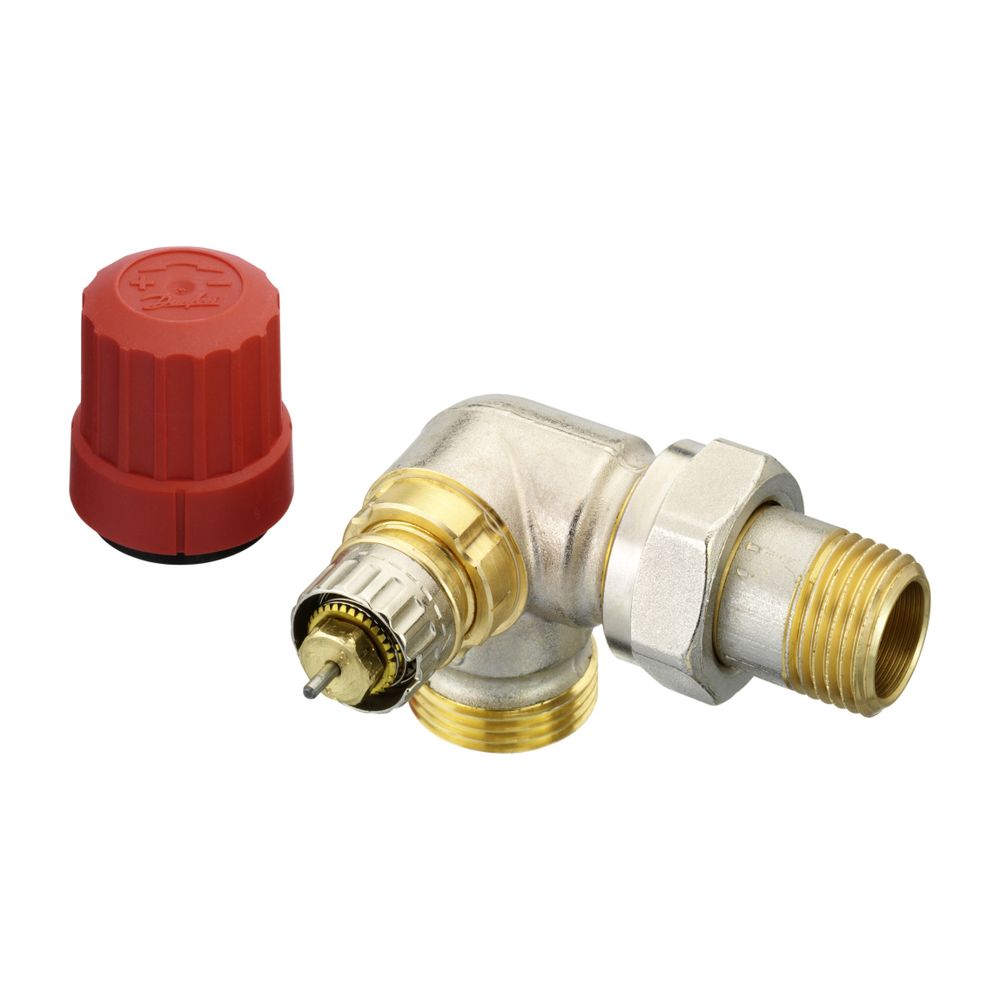 Danfoss Ventilgehäuse RA-N, DN 15, G 3/4" AG, Winkelausführung links, matt vernickelt... DANFOSS-013G4205 5702420048048 (Abb. 4)