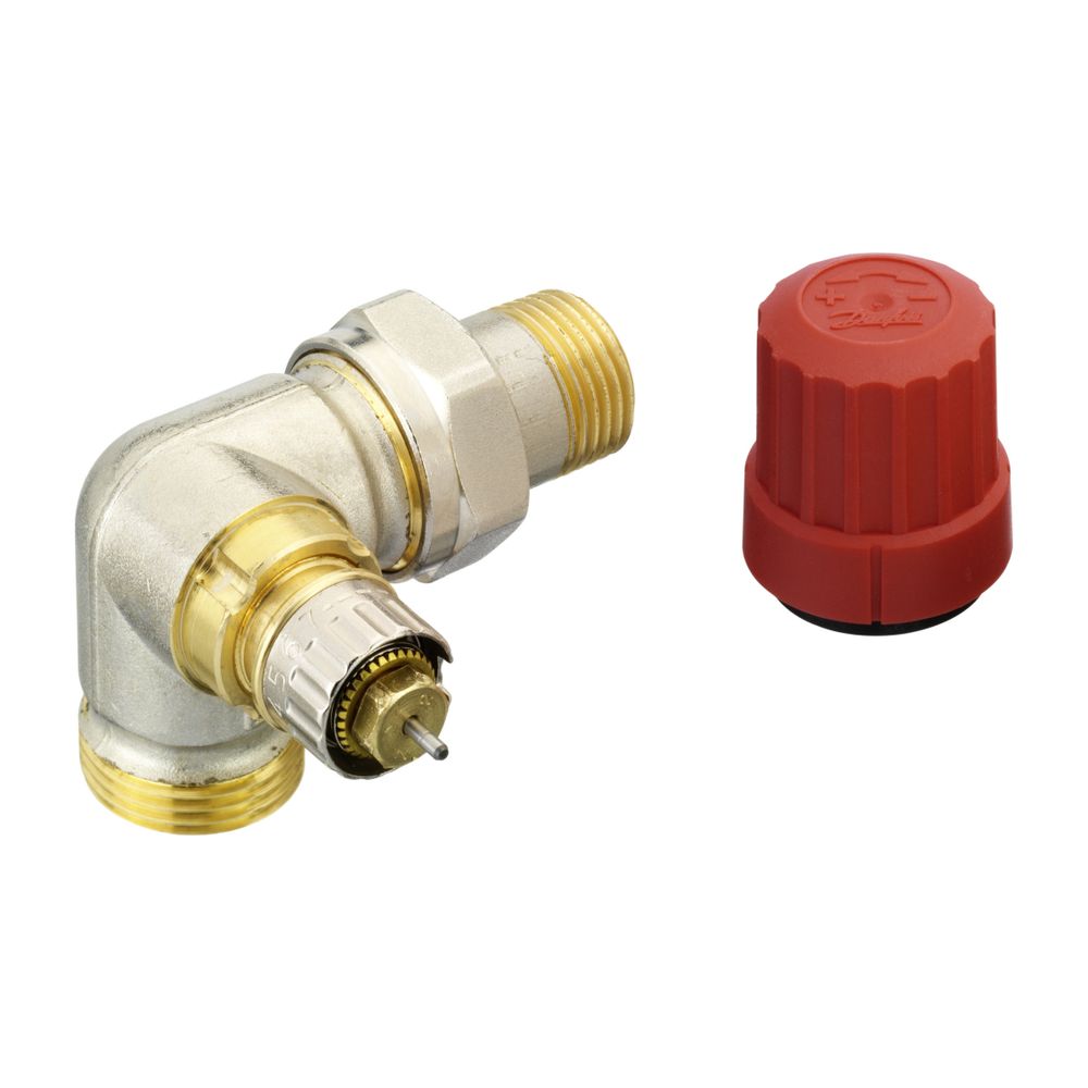 Danfoss Ventilgehäuse RA-N, DN 15, G 3/4" AG, Winkelausführung links, matt vernickelt... DANFOSS-013G4205 5702420048048 (Abb. 5)