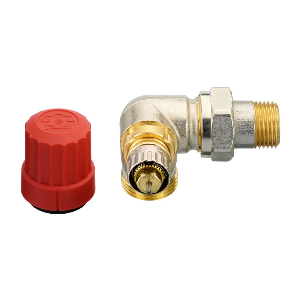 Danfoss Ventilgehäuse RA-N, DN 15, G 3/4" AG, Winkelausführung links, matt vernickelt... DANFOSS-013G4205 5702420048048 (Abb. 3)