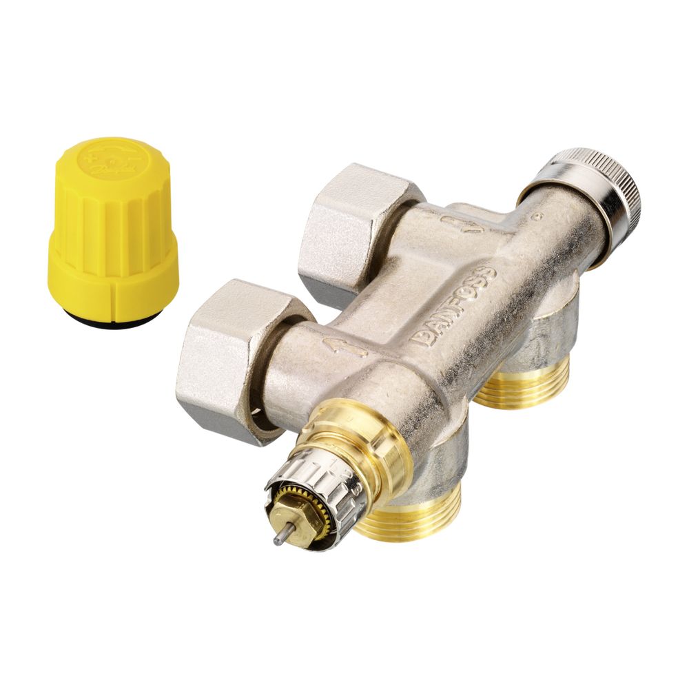 Danfoss Anschlussarmatur VHS-UN Heizkörper R 1/2", Eckausführung, vernickelt, 013G474... DANFOSS-013G4741 5702420036106 (Abb. 6)