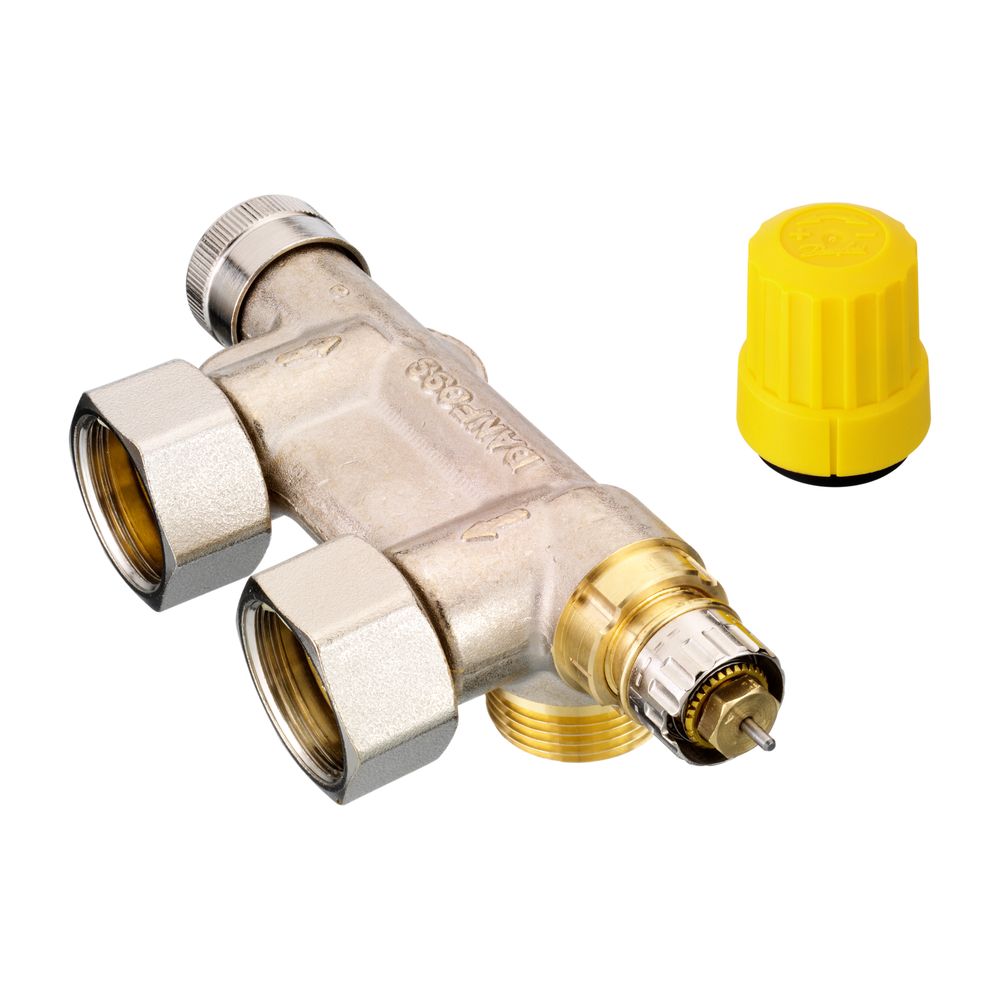 Danfoss Anschlussarmatur VHS-UN Heizkörper R 1/2", Eckausführung, vernickelt, 013G474... DANFOSS-013G4741 5702420036106 (Abb. 3)