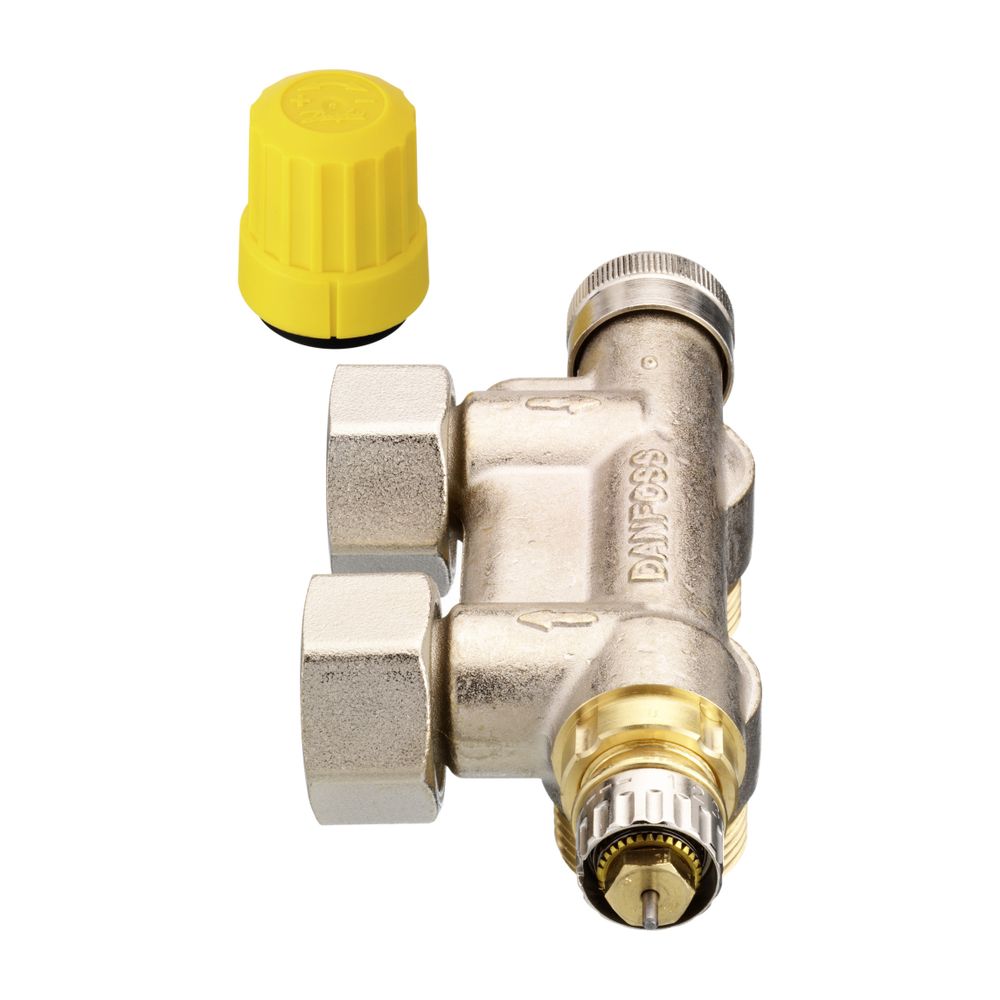 Danfoss Anschlussarmatur VHS-UN Heizkörper R 1/2", Eckausführung, vernickelt, 013G474... DANFOSS-013G4741 5702420036106 (Abb. 8)