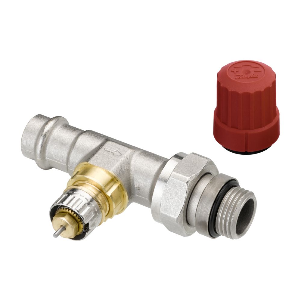 Danfoss Ventilgehäuse RA-N, DN 15, Pressfit R 1/2", Durchgangsausführung, matt vernic... DANFOSS-013G3238 5702420091730 (Abb. 2)