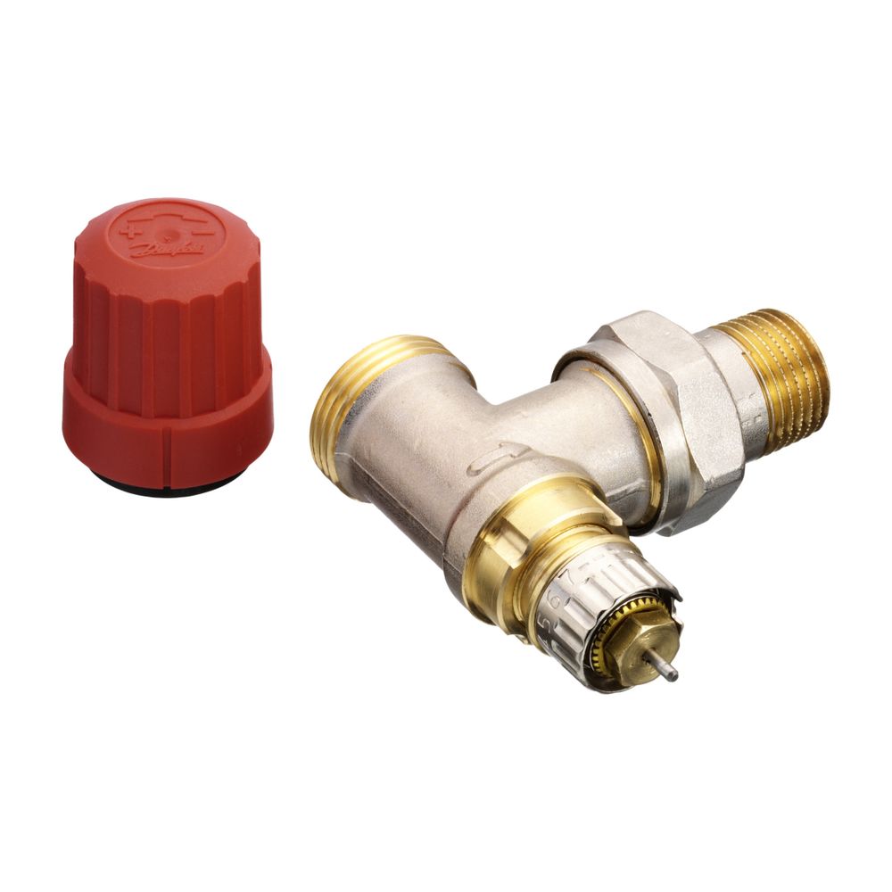 Danfoss Ventilgehäuse RA-N, DN 15, G 3/4" AG, Eckausführung, matt vernickelt, 013G420... DANFOSS-013G4201 5702420048000 (Abb. 6)