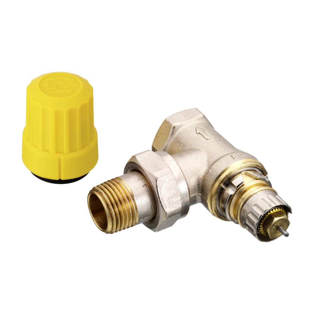 Danfoss Ventilgehäuse RA-UR, DN 15, R 1/2", Eckausführung, matt vernickelt, 013G3229... DANFOSS-013G3229 5702420032481 (Abb. 6)