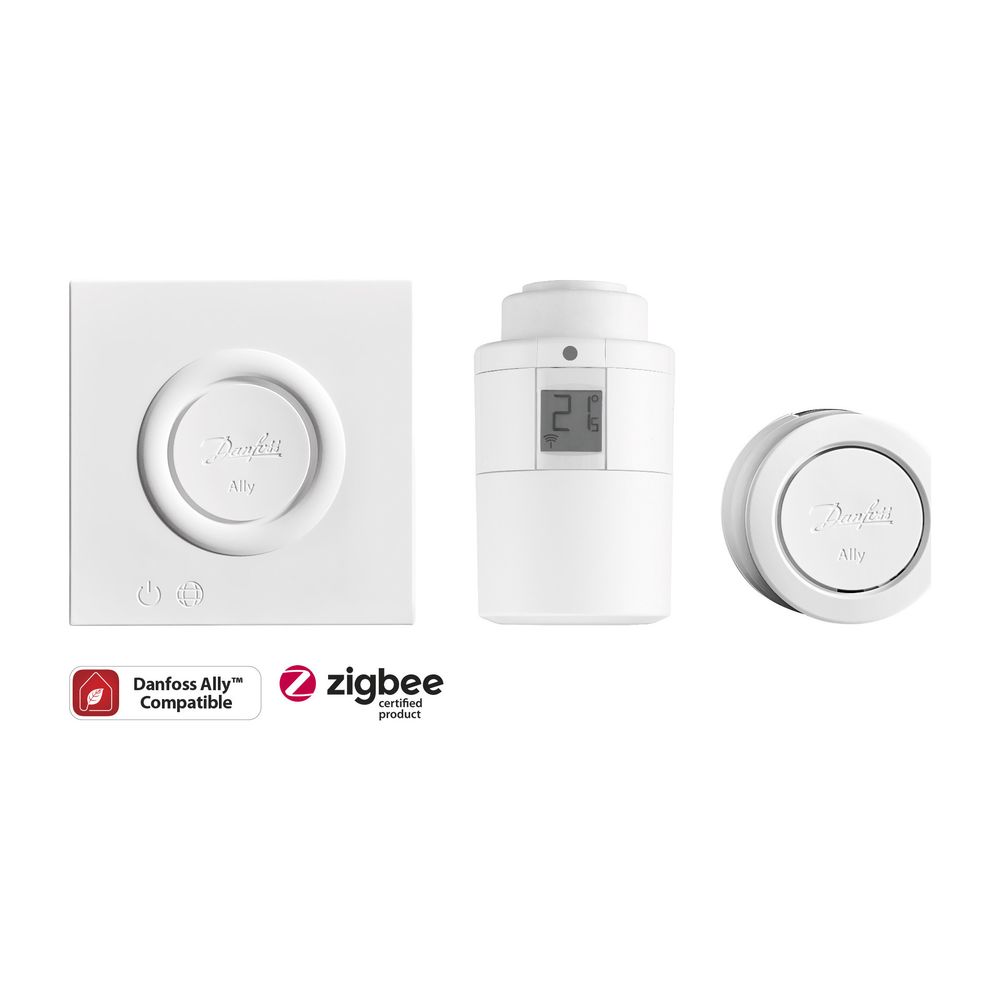 Danfoss Thermostat Ally elektronisch, ZigBee, 5-35 Grad C, PID-Regler, für RA und M3... DANFOSS-014G2420 5702425245008 (Abb. 10)