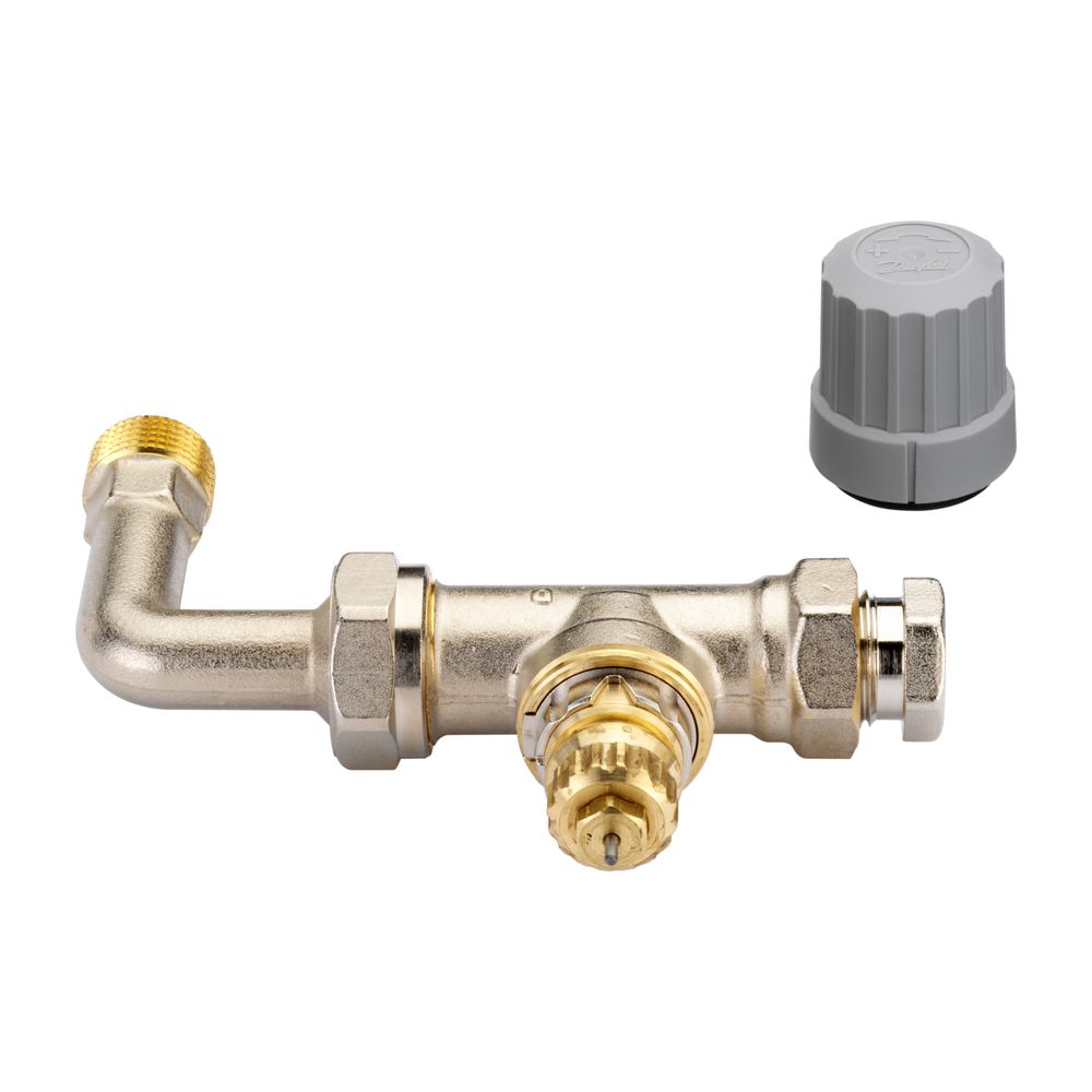 Danfoss Ventilgehäuse RA-KE Durchgangsausführung mit Bogen, R 1/2", 013G3362... DANFOSS-013G3362 5702420031781 (Abb. 2)