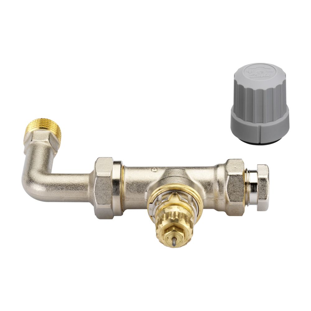 Danfoss Ventilgehäuse RA-KE Durchgangsausführung mit Bogen, R 1/2", 013G3362... DANFOSS-013G3362 5702420031781 (Abb. 5)