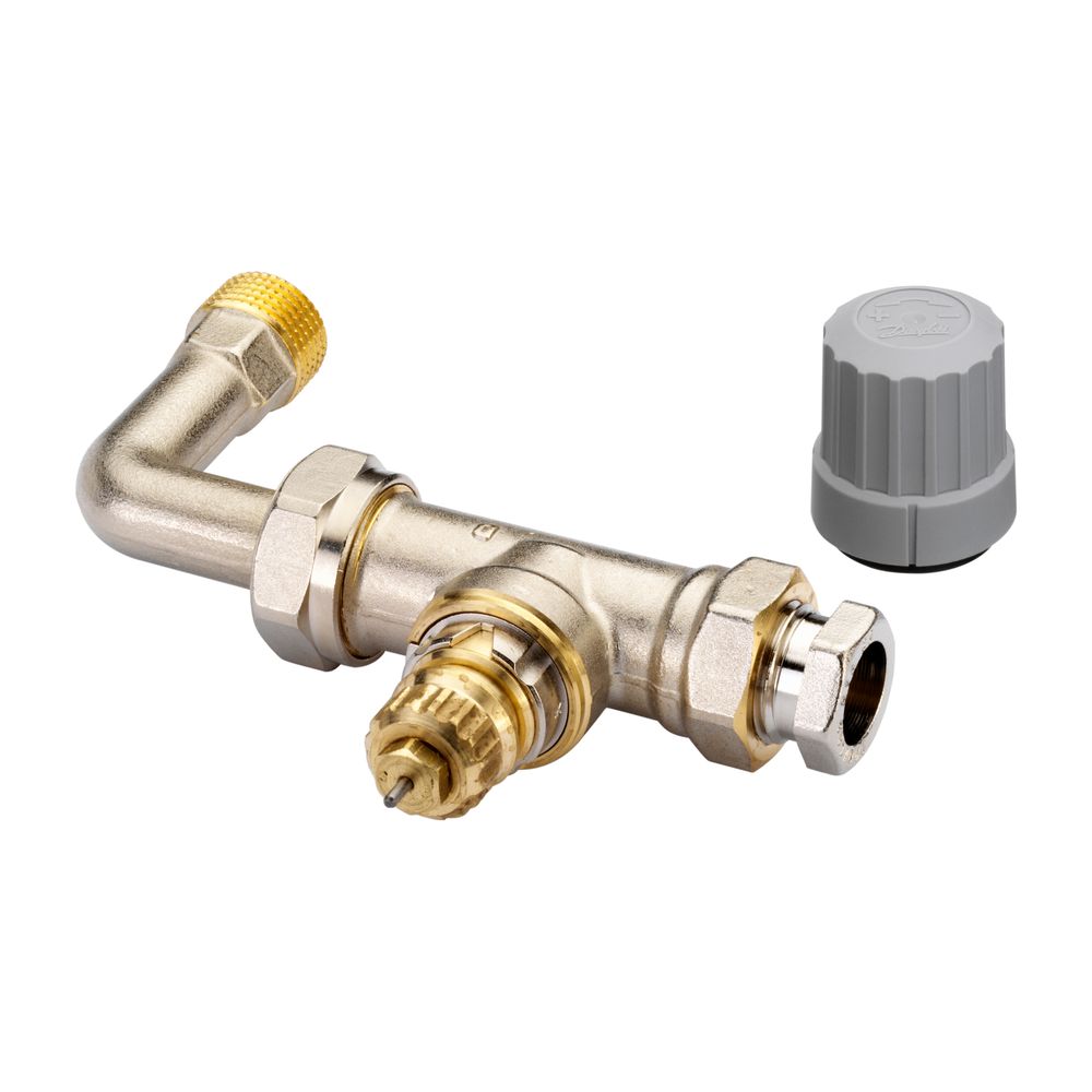 Danfoss Ventilgehäuse RA-KE Durchgangsausführung mit Bogen, R 1/2", 013G3362... DANFOSS-013G3362 5702420031781 (Abb. 3)