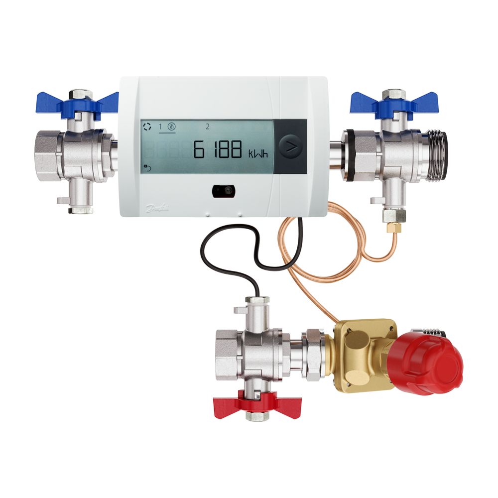 Danfoss Verbindungs-Set, horizontal, DN 15, für AB-PM Rohr G 3/4" A, Verteiler G 1" A... DANFOSS-003Z1477 5702424222093 (Abb. 2)
