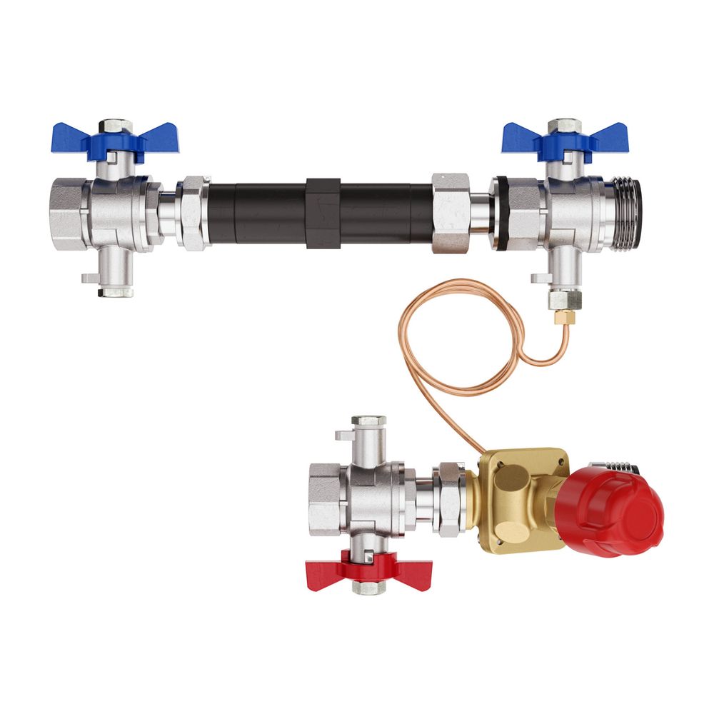 Danfoss Verbindungs-Set, horizontal, DN 15, für AB-PM Rohr G 3/4" A, Verteiler G 1" A... DANFOSS-003Z1477 5702424222093 (Abb. 6)