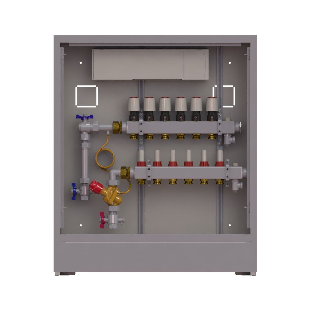 Danfoss Verteilerstation UnoFloor Comfort 6L, 6 Heizkreise, links, mit AB-PM-Set, 230... DANFOSS-088X3206 5702425243929 (Abb. 2)