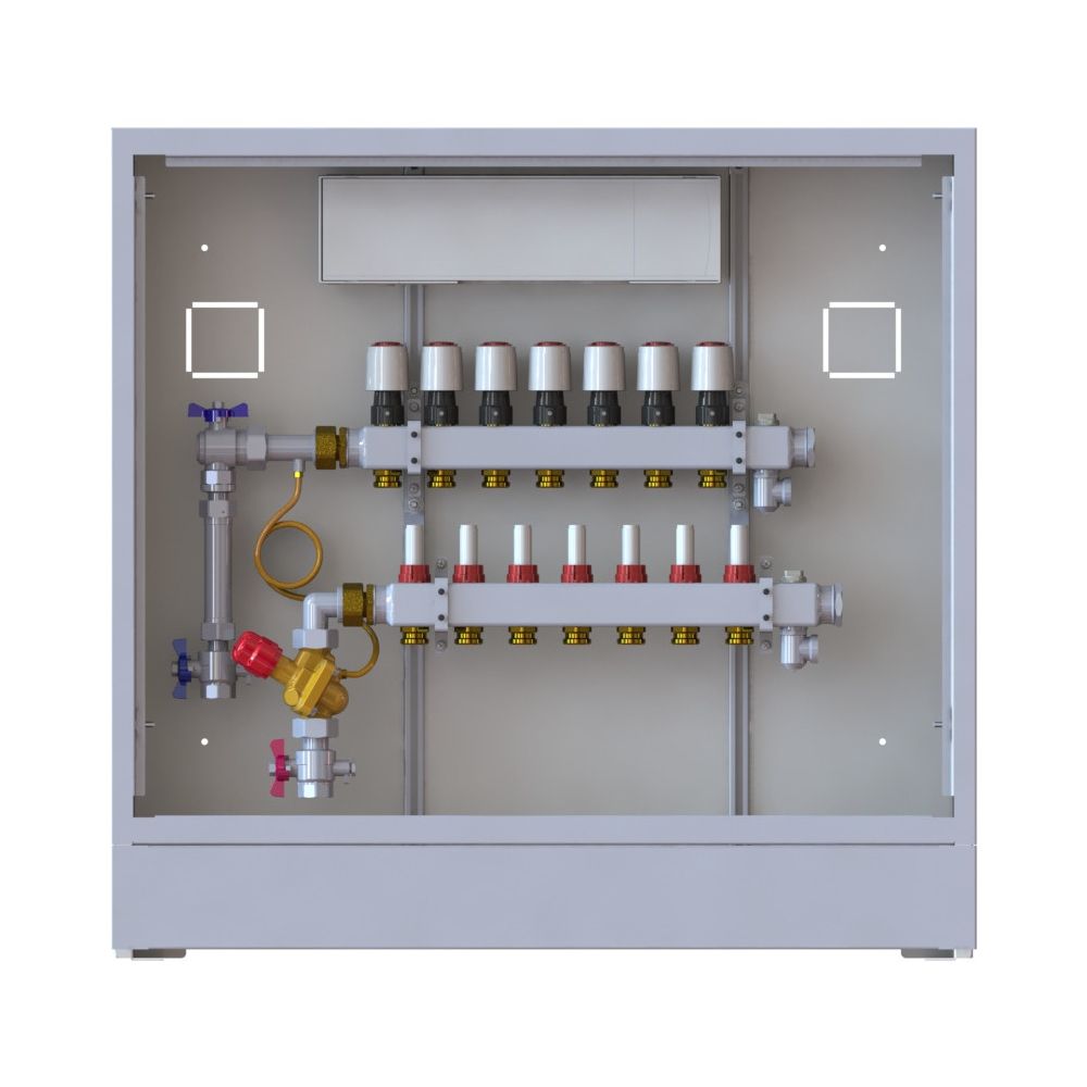 Danfoss Verteilerstation UnoFloor Comfort 7L, 7 Heizkreise, links, mit AB-PM-Set, 230... DANFOSS-088X3207 5702425243936 (Abb. 2)