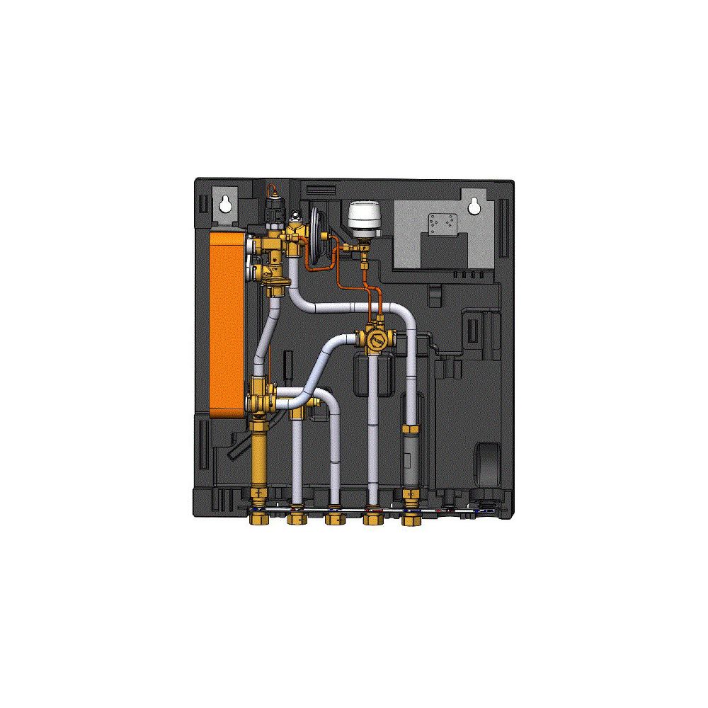 Danfoss Wohnungsstation Evoflat WSS 3, ohne Heizung, 55kW, Dämmhaube, Zirkulation, Ku... DANFOSS-145G0298 5702424654108 (Abb. 3)