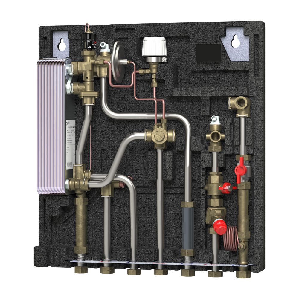 Danfoss Wohnungsstation Evoflat FSF Typ 3, 4-Leiter Version, 55kW, Dämmhaube, Kupfer,... DANFOSS-145B0503 5702424453718 (Abb. 3)