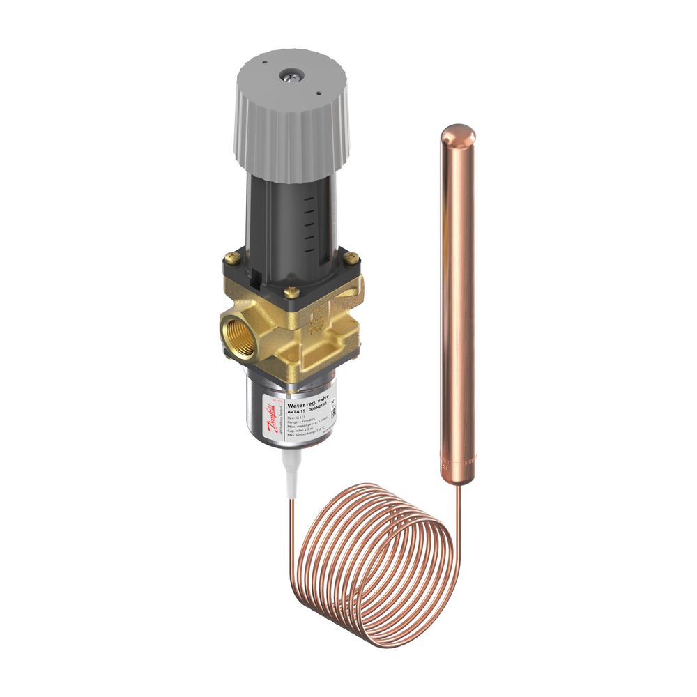 Danfoss Temperaturregler AVTA 25, Rp 1", Sollwertbereich 25-65 Grad C, Kvs 5,5m3/h, 0... DANFOSS-003N4162 5702423010424 (Abb. 2)