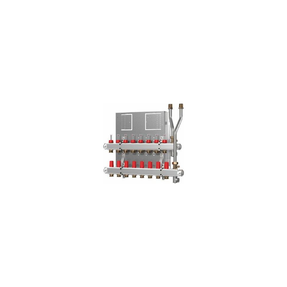 Danfoss Heizkreisverteiler SG, mit 9 Heizkreisen, für Wohnungsstation EvoFlat, Edelst... DANFOSS-145H0909 5702424301972 (Abb. 2)