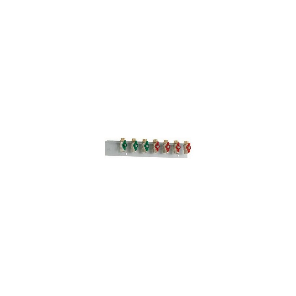 Danfoss Montageschiene mit 7 Kugelhähnen 3/4", 3 Stück DVGW, 4 Stück Heizung, 145H419... DANFOSS-145H4195 5702428525664 (Abb. 2)
