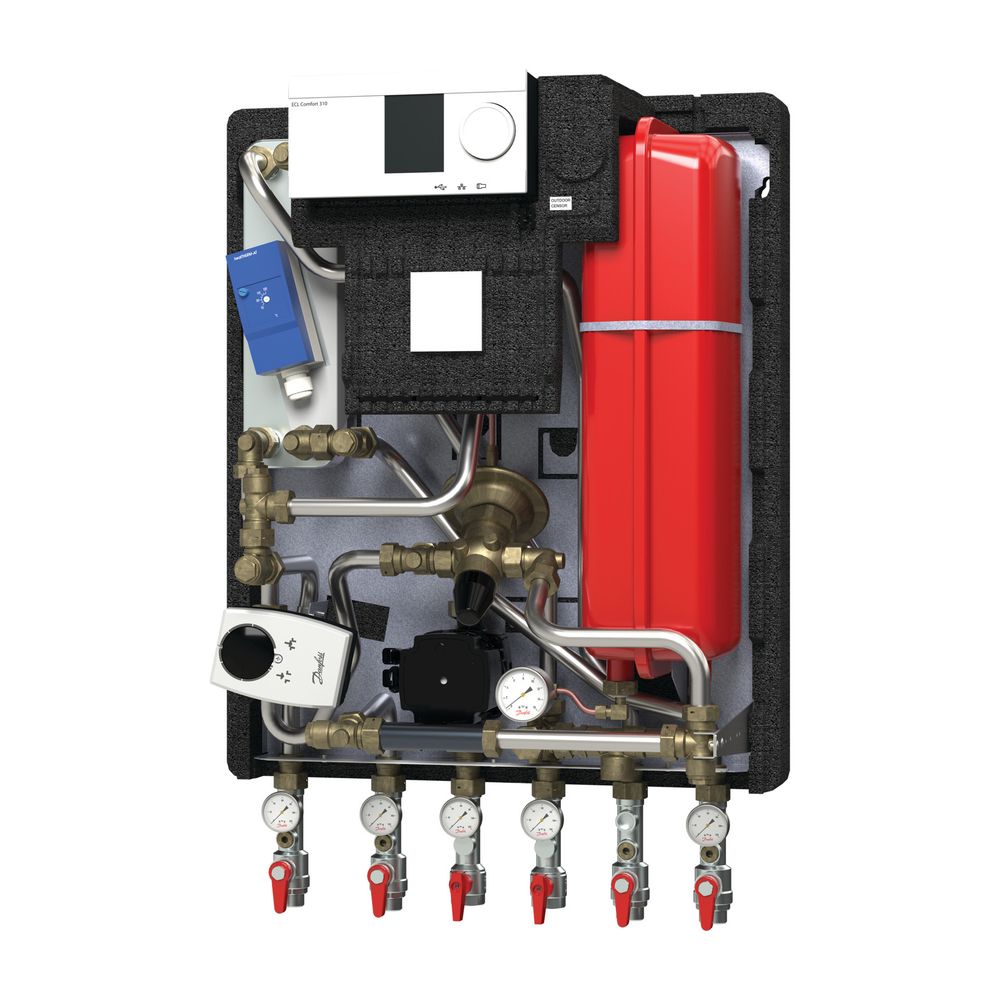 Danfoss Hausstation VXe Solo HWP Typ 2, Heizleistung 30kW, ECL310/A337, 1x Sicherheit... DANFOSS-145F4448 5702424285166 (Abb. 3)