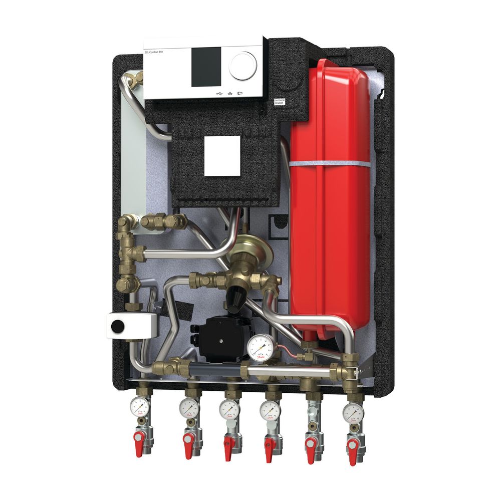 Danfoss Hausstation VXe Solo HWP Typ 1, Heizleistung 20kW, ECL310/A347, 1x Sicherheit... DANFOSS-145F4473 5715162538593 (Abb. 3)