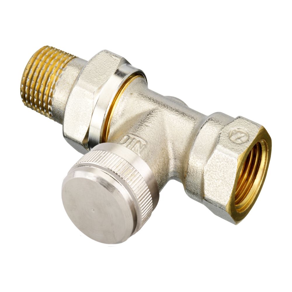 Danfoss Rücklaufverschraubung RLV 15, R 1/2", Durchgangsausführung, vernickelt, 003L0... DANFOSS-003L0144 5702420031002 (Abb. 3)