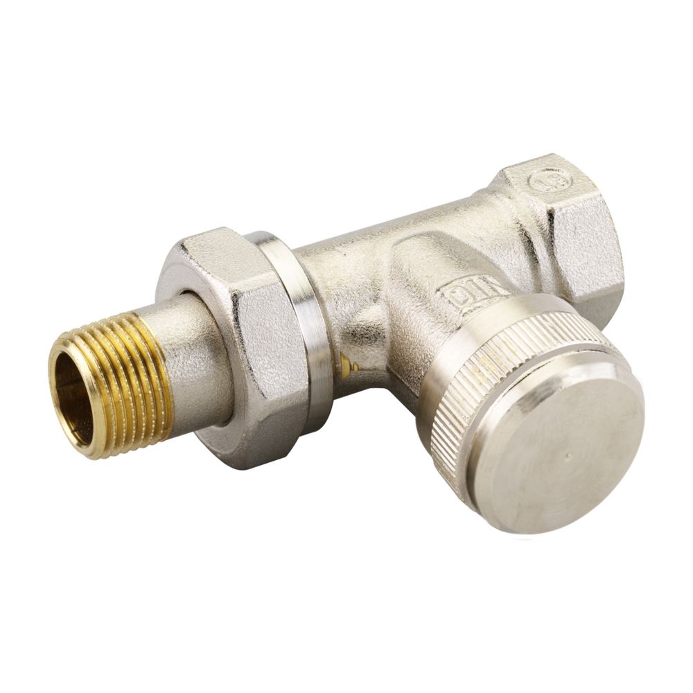 Danfoss Rücklaufverschraubung RLV 10, R 3/8", Durchgangsausführung, vernickelt, 003L0... DANFOSS-003L0142 5702420030982 (Abb. 4)