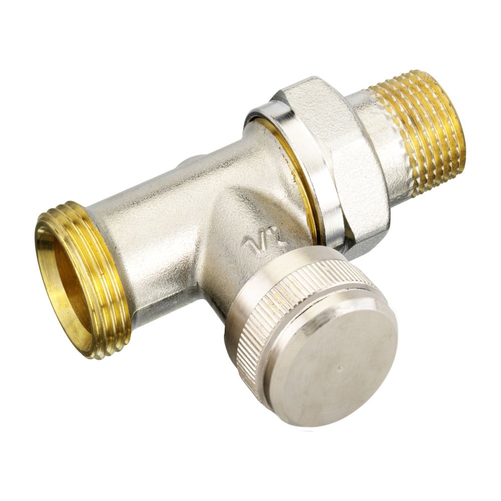 Danfoss Rücklaufverschraubung RLV 15, G 3/4" AG, Durchgangsausführung vernickelt, 003... DANFOSS-003L0364 5702420048369 (Abb. 6)