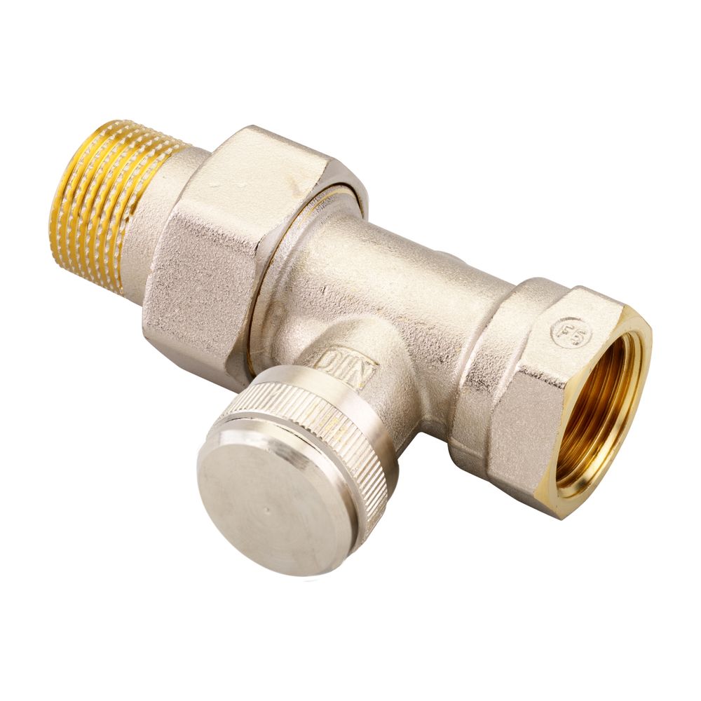 Danfoss Rücklaufverschraubung RLV 20, R 3/4", Durchgangsausführung, vernickelt, 003L0... DANFOSS-003L0146 5702420031026 (Abb. 2)