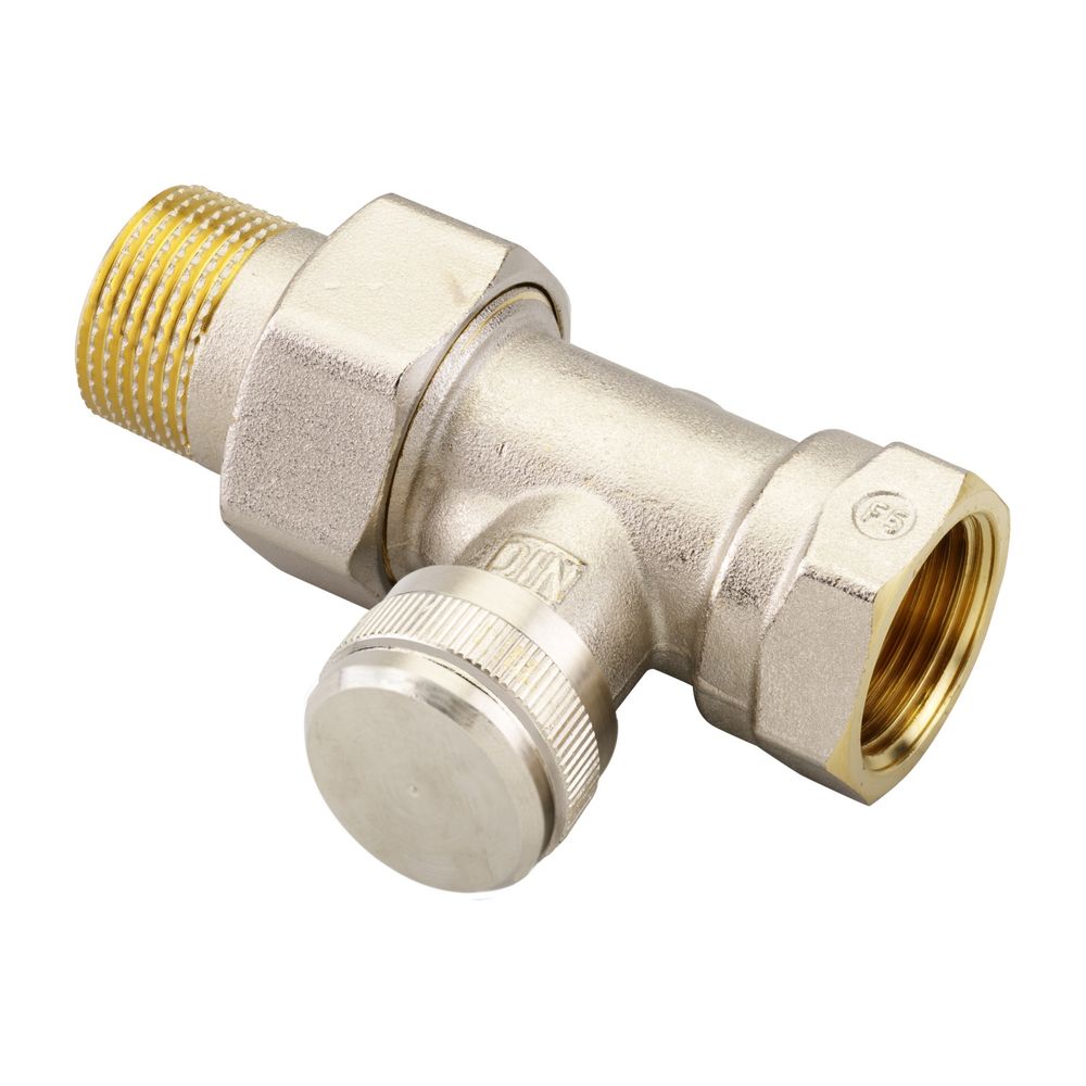 Danfoss Rücklaufverschraubung RLV 20, R 3/4", Durchgangsausführung, vernickelt, 003L0... DANFOSS-003L0146 5702420031026 (Abb. 5)