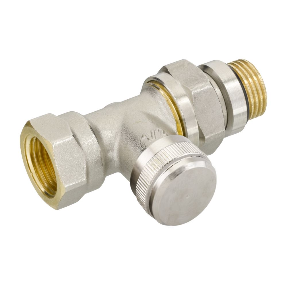 Danfoss Rücklaufverschraubung RLV 15, R 1/2", Durchgangsausführung, selbstdichtendem ... DANFOSS-003L0344 5702420095097 (Abb. 6)