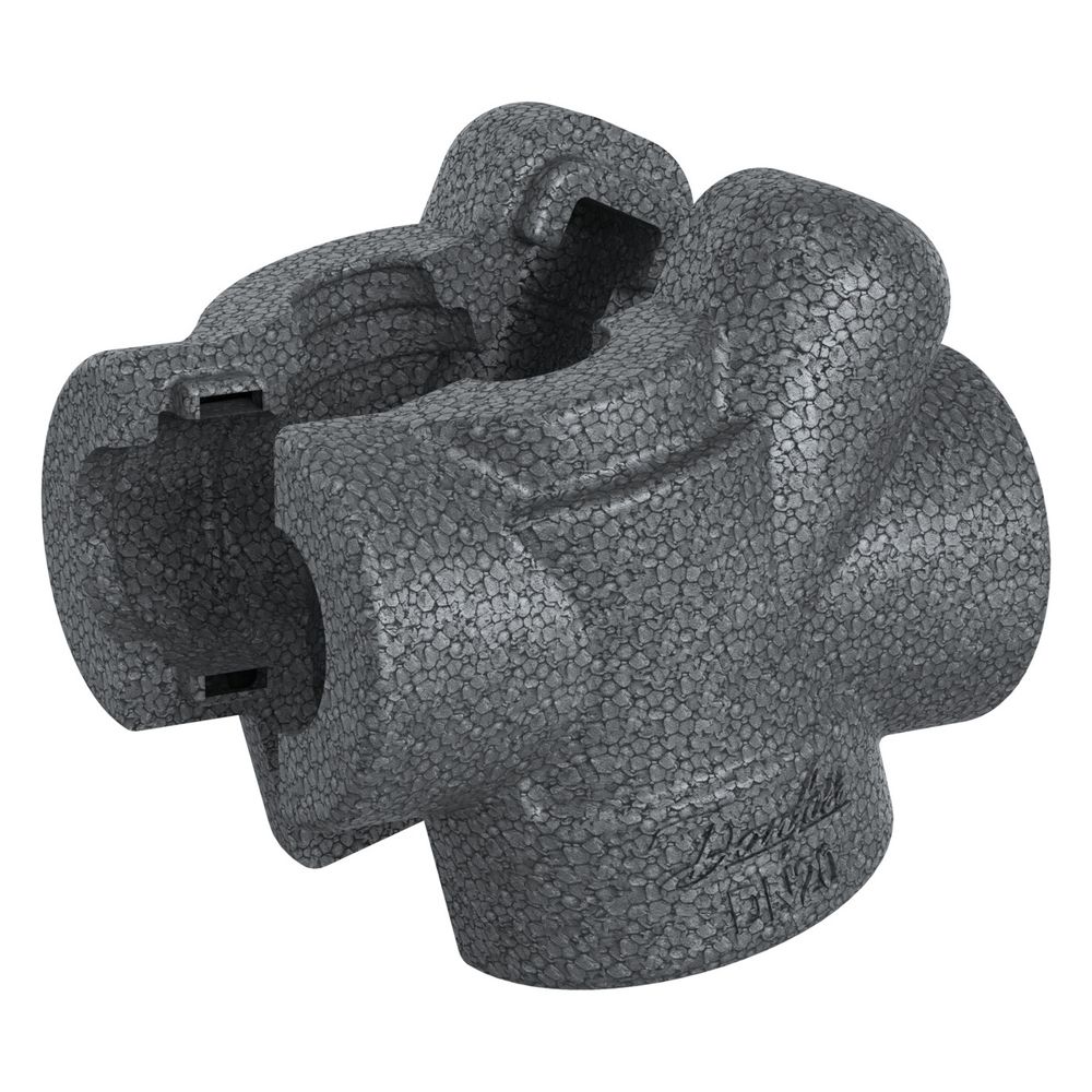 Danfoss EPP-Isolierschale Grau, AB-QM 4.0, DN 15, 120 Grad C, EPP, 003Z7810... DANFOSS-003Z7810 5702424592868 (Abb. 5)