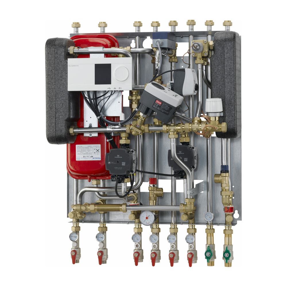 Danfoss Hausstation Akva Lux II VX H1W2, Heizleistung 20kW, TWW-Leistung 55kW, A260 u... DANFOSS-145F0270 5714279482591 (Abb. 2)
