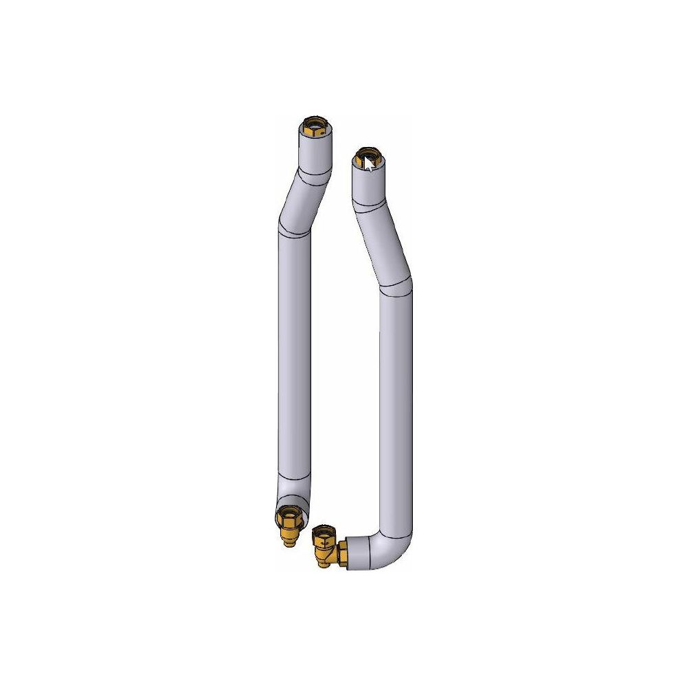 Danfoss Rohrset gedämmt EvoFlat Reno bei Primäranschluss von oben, 145H4920... DANFOSS-145H4920 5715162461334 (Abb. 2)