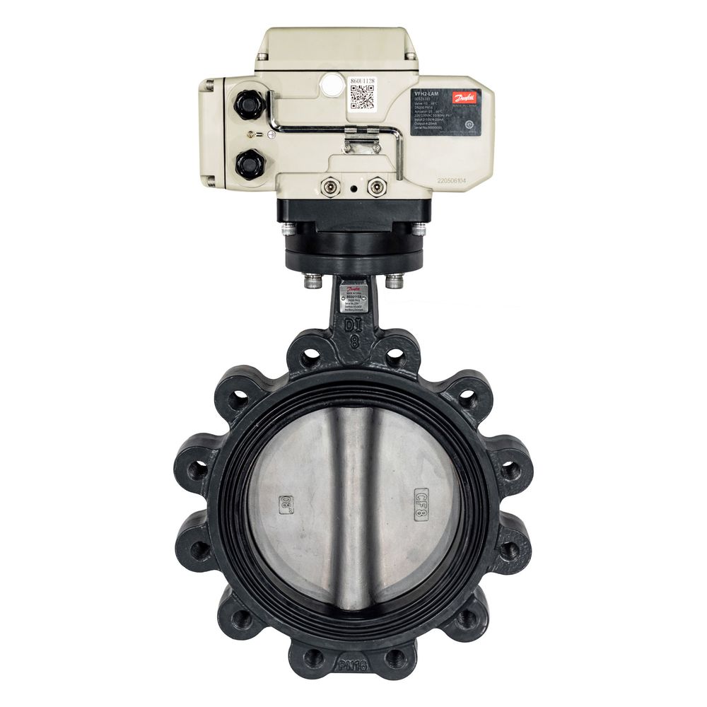 Danfoss motorische Absperrklappe VFH2-LAO, Endflansch, DN 100, PN 16, Kvs 569m3/h, Gu... DANFOSS-003Z6375 5715162464410 (Abb. 4)