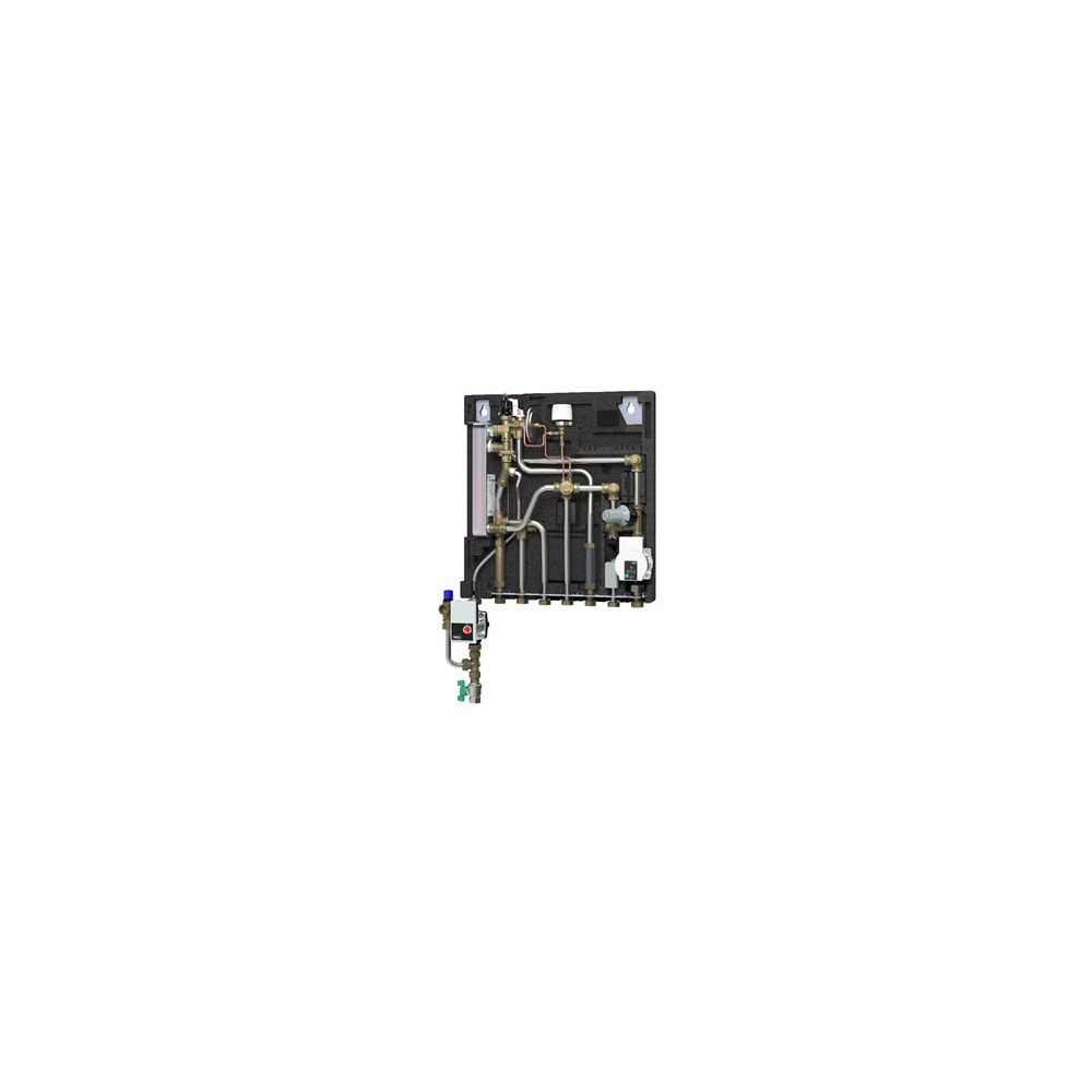 Danfoss Wohnungsstation Evoflat WSS 3 E, ohne Heizung, 51kW, Dämmhaube, Zirkulation, ... DANFOSS-145G0319 5714279783124 (Abb. 2)