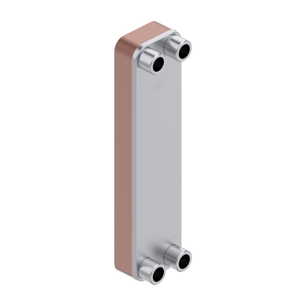 Danfoss Microchannel-Wärmeübertrager, 10 Platten, 10 bar, G 3/4" AG, rostfreier Stahl... DANFOSS-079G1659 5715162231999 (Abb. 6)