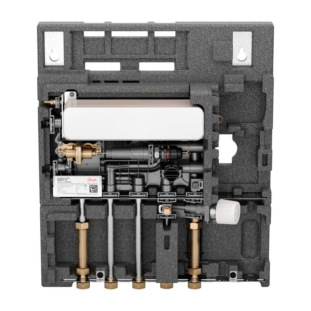 Danfoss Wohnungsstation EvoFlat 4.0 W4, für Trinkwasserwärmung, 10 bar, 95 Grad C... DANFOSS-183B3003 5702424600068 (Abb. 2)