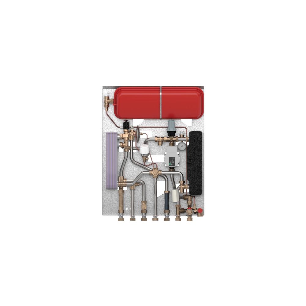 Danfoss Wohnungsstation EvoFlat VX-F R Typ 2, 45kW, 18,5l/min, max. 95 Grad C, Kupfer... DANFOSS-145F3920 5702424648428 (Abb. 2)
