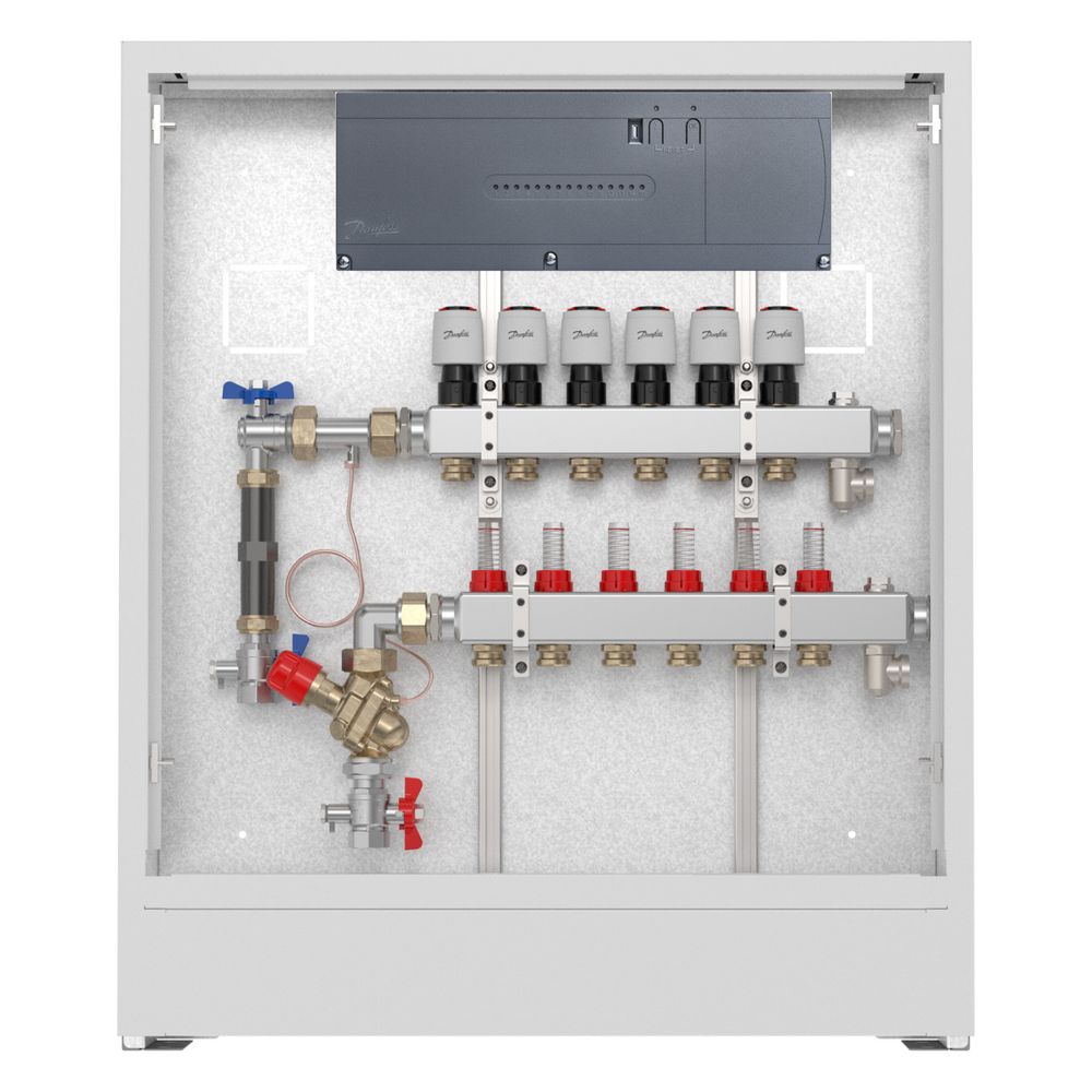 Danfoss Verteilerstation UnoFloor Control 5L, 5 Heizkreise, links, mit AB-PM-Set und ... DANFOSS-088X3645 5715162804254 (Abb. 5)