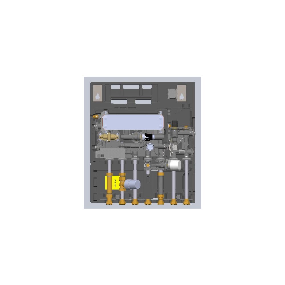 Danfoss Wohnungsstation EvoFlat 4.0 F Typ 2 WSD, 15,4l/min, 95 Grad C, Edelstahl, 183... DANFOSS-183B1513 5702424636395 (Abb. 2)