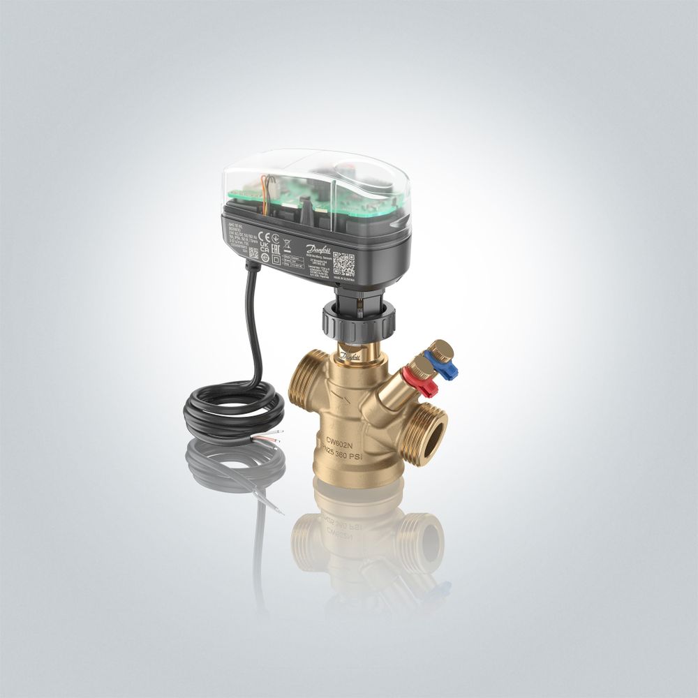Danfoss Stellantrieb AME 110 NL, 24V AC/DC 150N, Hub 7,5mm, 1,5m Kabel, für AB-QM DN1... DANFOSS-082H8110 5715162790854 (Abb. 2)