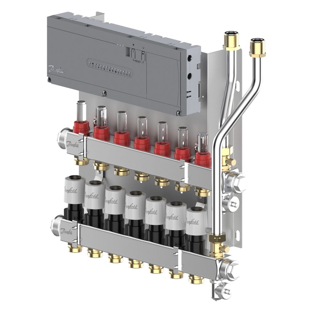 Danfoss Heizkreisverteiler SGCi, mit 7 Heizkreisen und Hauptregler Icon2 230V, für Wo... DANFOSS-145H1947 5715162905753 (Abb. 4)