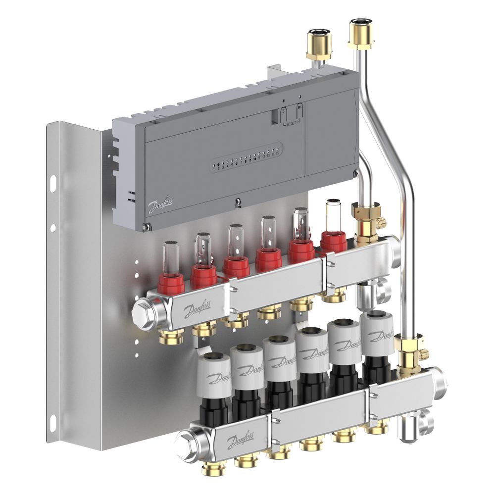 Danfoss Heizkreisverteiler SGCi, mit 6 Heizkreisen und Hauptregler Icon2 230V, für Wo... DANFOSS-145H1946 5715162905746 (Abb. 5)
